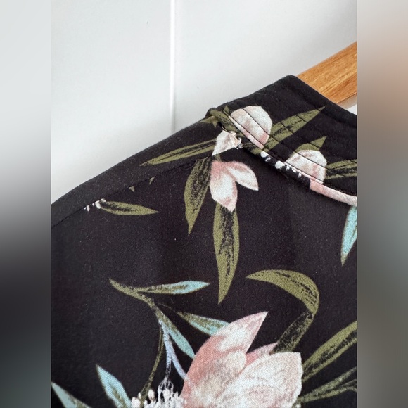 ARITZIA TALULA Cosima Floral Kimono Open Cape Oversized Cardigan Black XXS/XS - Picture 16 of 16